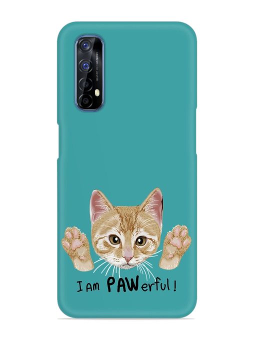 Typography Slogan Cat Snap Case for Realme 7 Zapvi