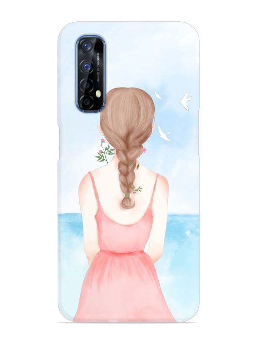 Watercolor Girl Vector Snap Case for Realme 7