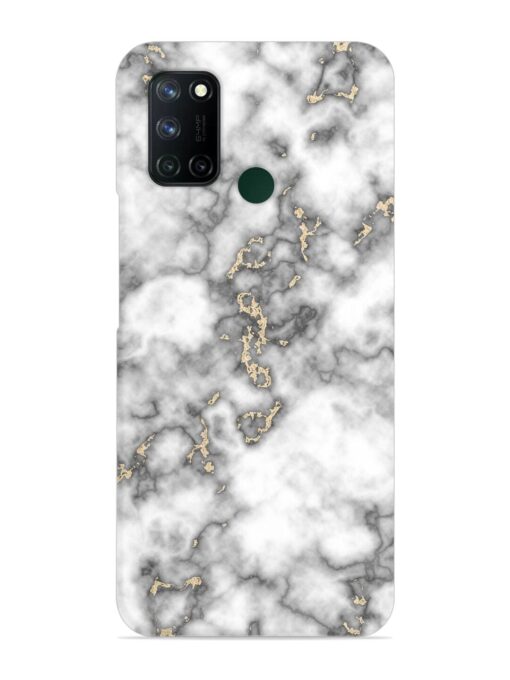 Gray And Gold Marble Snap Case for Realme 7I