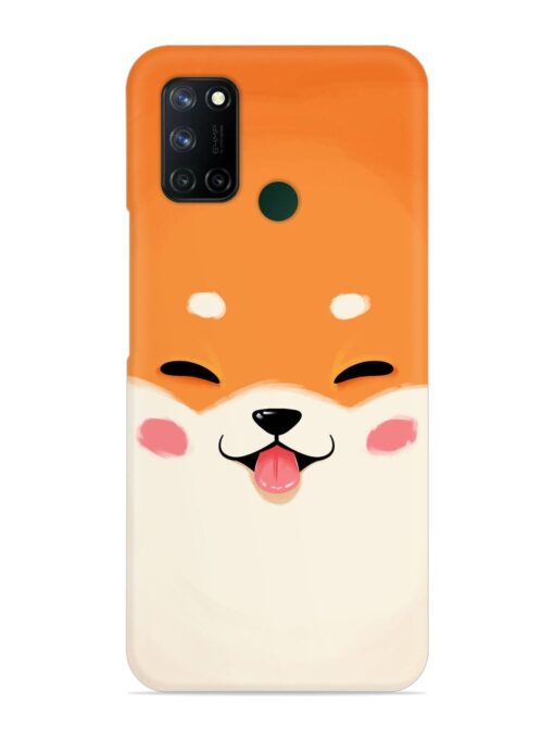 Cute Dog Face Vector Snap Case for Realme 7I