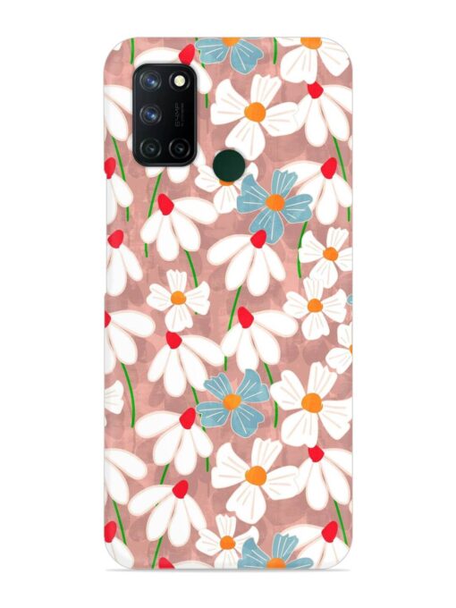 Abstract Petal Flowers Snap Case for Realme 7I