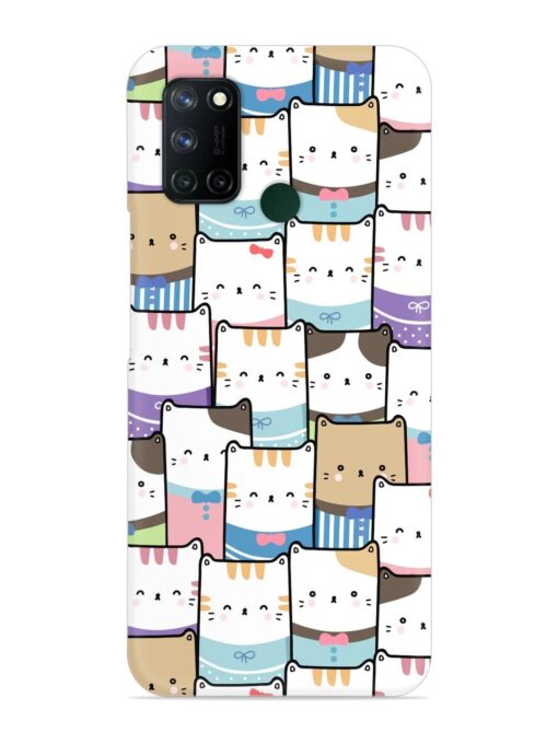 Cute Adorable Cat Snap Case for Realme 7I