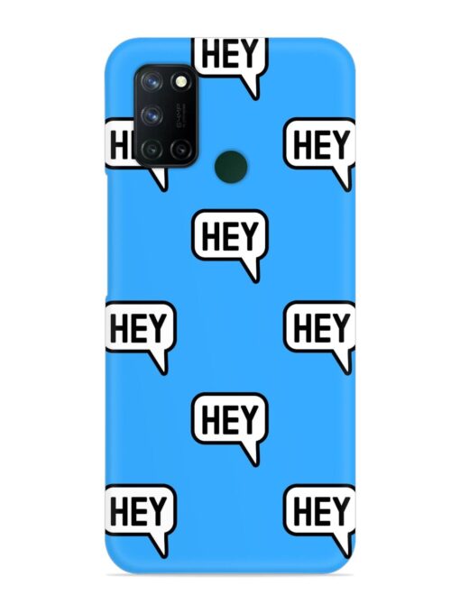 Hey Text Message Snap Case for Realme 7I Zapvi