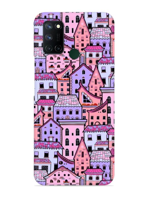 Seamless Pattern Houses Snap Case for Realme 7I Zapvi