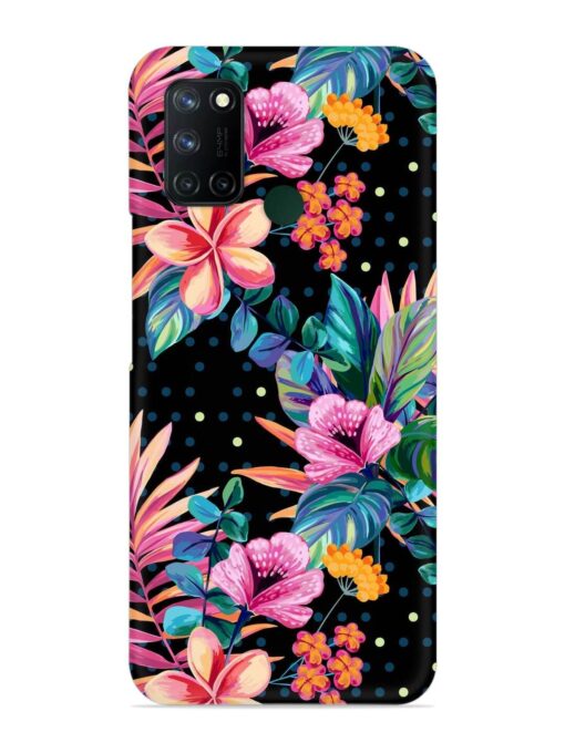 Seamless Floral Pattern Snap Case for Realme 7I