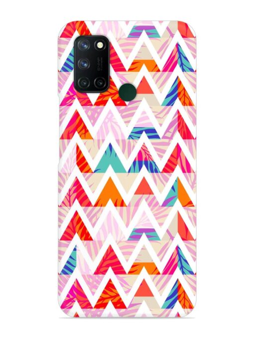 Abstract Triangle Background Snap Case for Realme 7I Zapvi