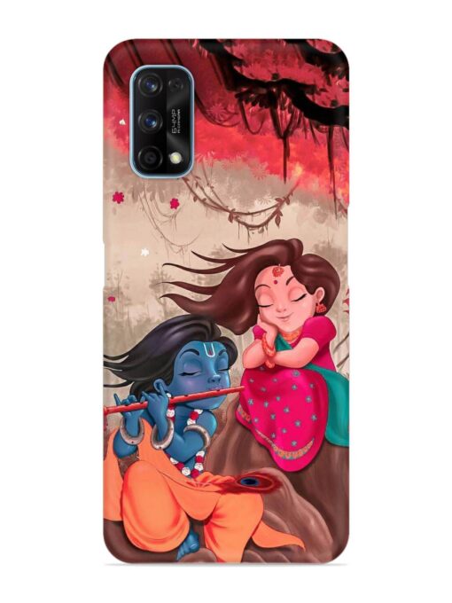 Radhe Krishna Water Art Snap Case for Realme 7 Pro Zapvi