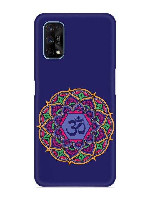 Om Mandala Art Blue Snap Case for Realme 7 Pro