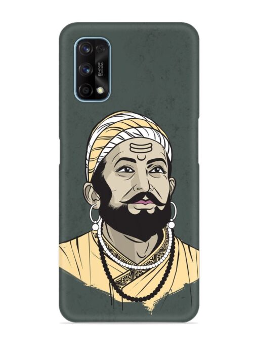 Shivaji Maharaj Vector Art Snap Case for Realme 7 Pro Zapvi