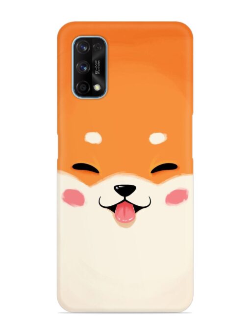 Cute Dog Face Vector Snap Case for Realme 7 Pro Zapvi