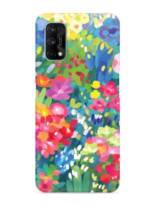 Watercolor Flower Art Snap Case for Realme 7 Pro Zapvi