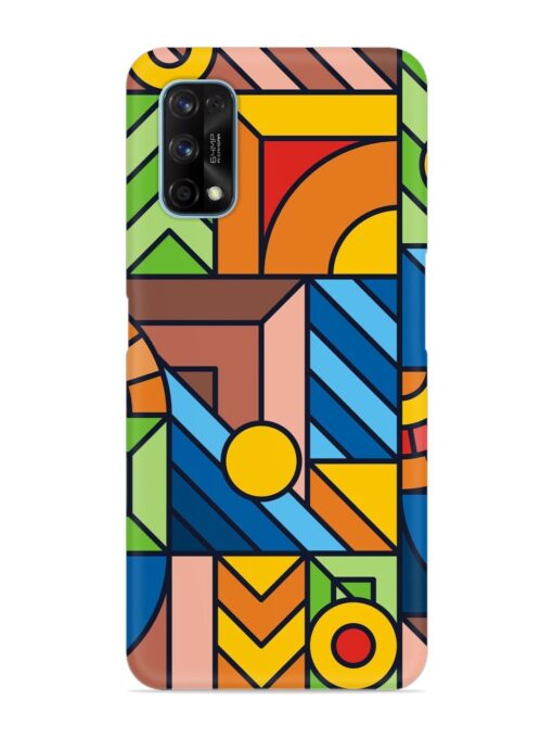 Colorful Geometric Snap Case for Realme 7 Pro Zapvi