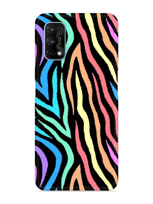 Colorful Abstract Zebra Snap Case for Realme 7 Pro Zapvi