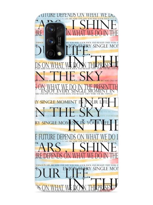 Seamless Slogans Pattern Snap Case for Realme 7 Pro Zapvi