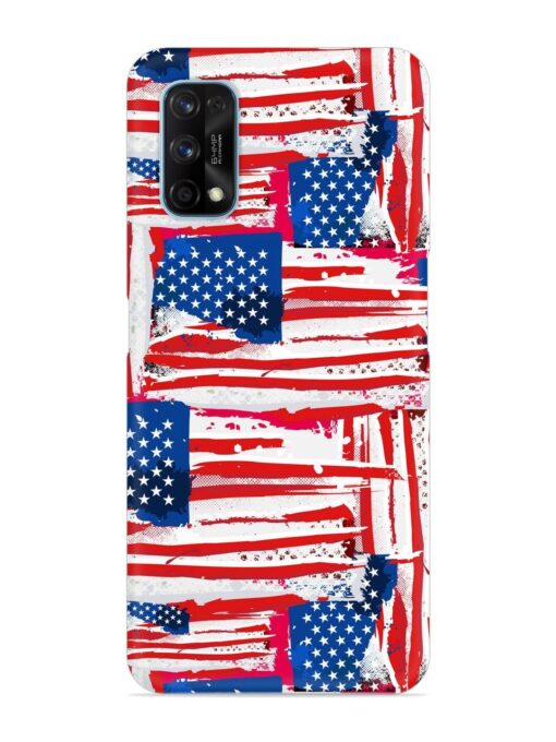 Usa Flag Seamless Snap Case for Realme 7 Pro Zapvi