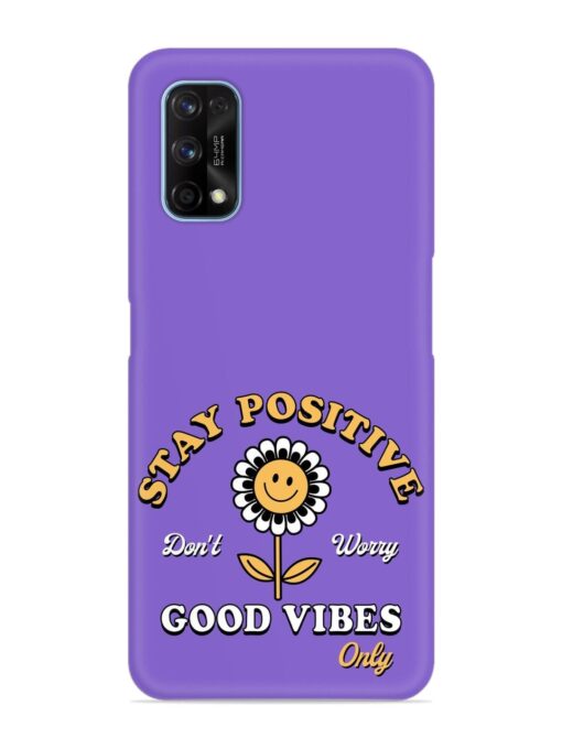 Retro Positive Flower Snap Case for Realme 7 Pro