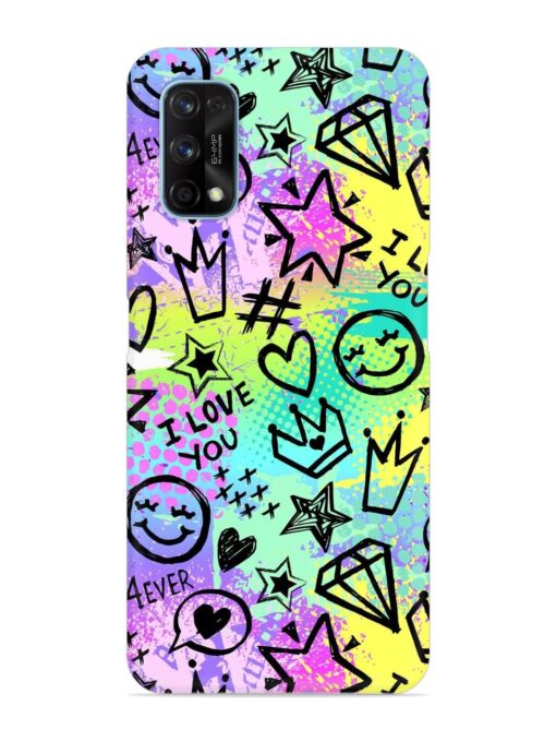 Bright Seamless Pattern Snap Case for Realme 7 Pro Zapvi