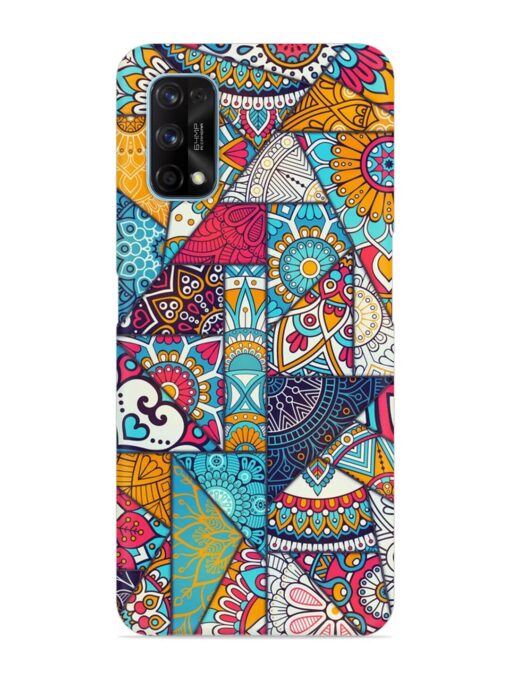 Patchwork Pattern Vintage Snap Case for Realme 7 Pro Zapvi