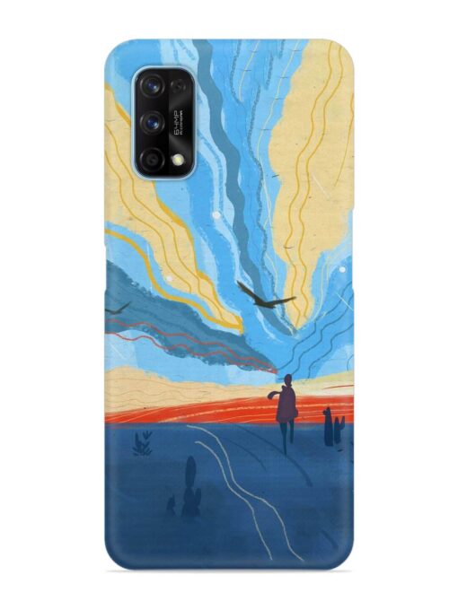 Minimal Abstract Landscape Snap Case for Realme 7 Pro Zapvi