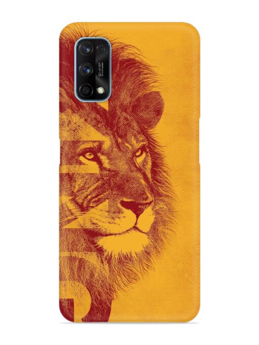 Gold Lion Crown Art Snap Case for Realme 7 Pro