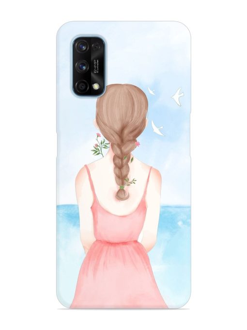 Watercolor Girl Vector Snap Case for Realme 7 Pro Zapvi