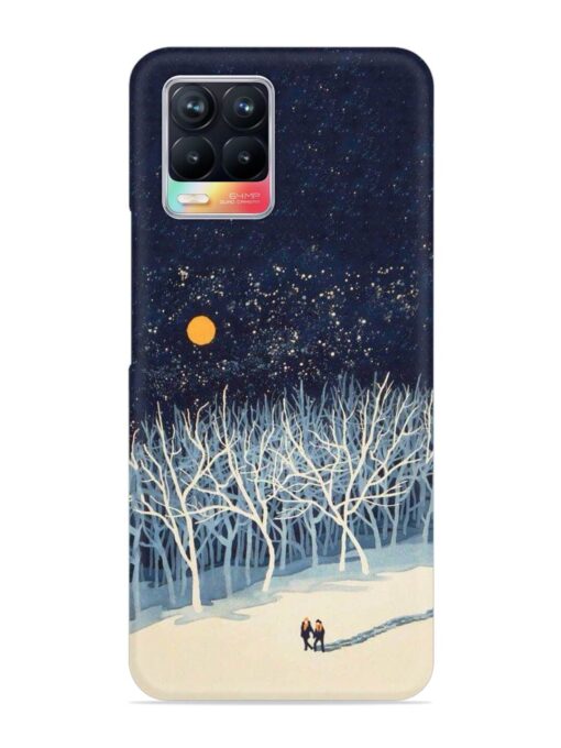 Full Moon Snowshoe Tour Snap Case for Realme 8 (4G) Zapvi