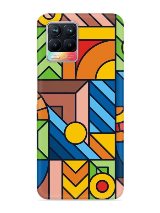 Colorful Geometric Snap Case for Realme 8 (4G)