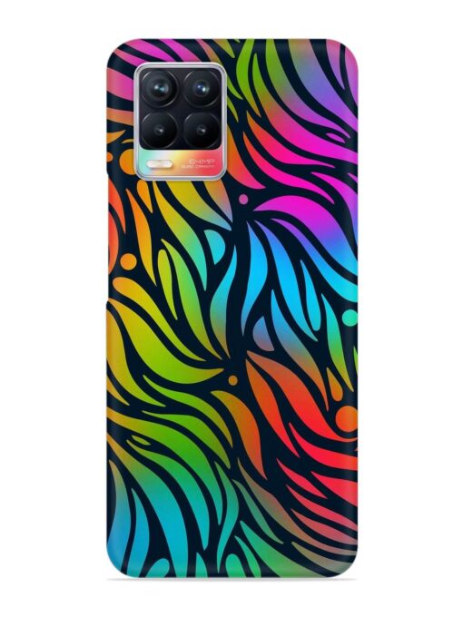 Abstract Leaf Design Snap Case for Realme 8 (4G) Zapvi