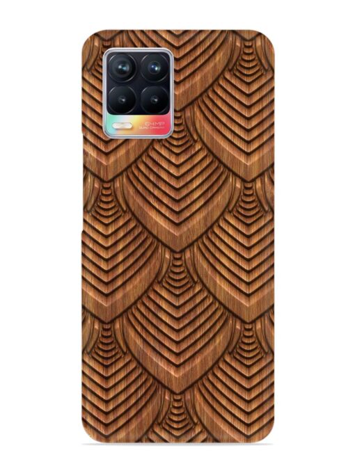 Carved Pattern On Snap Case for Realme 8 (4G)