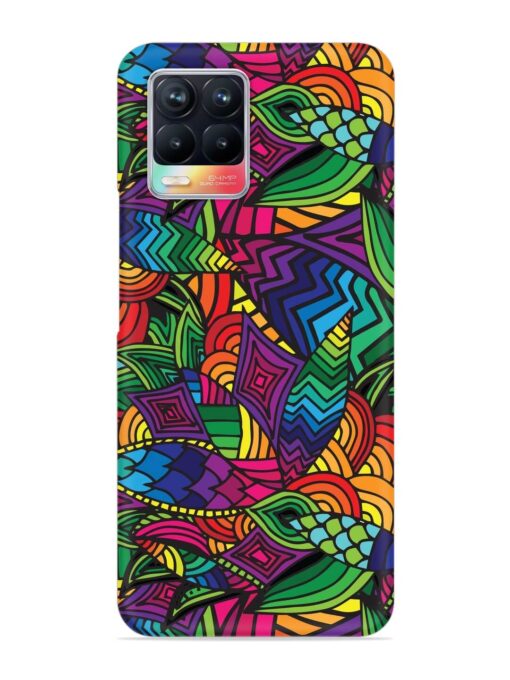 Abstract Multicolor Seamless Snap Case for Realme 8 (4G) Zapvi