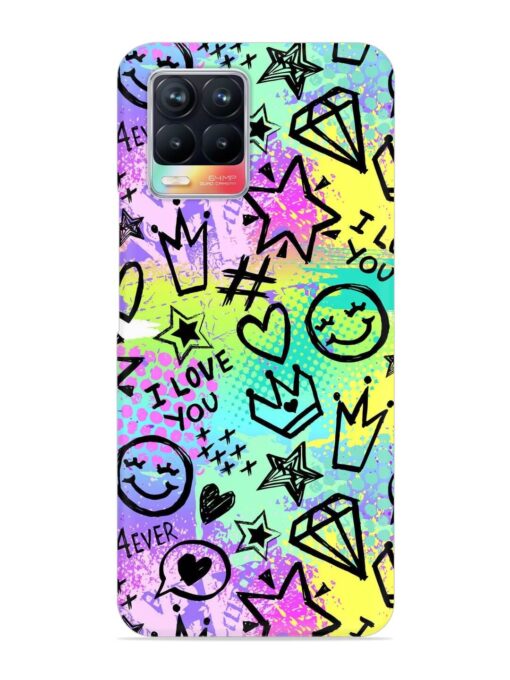 Bright Seamless Pattern Snap Case for Realme 8 (4G)