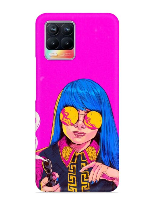 Aesthetic Anime Girl Snap Case for Realme 8 (4G)