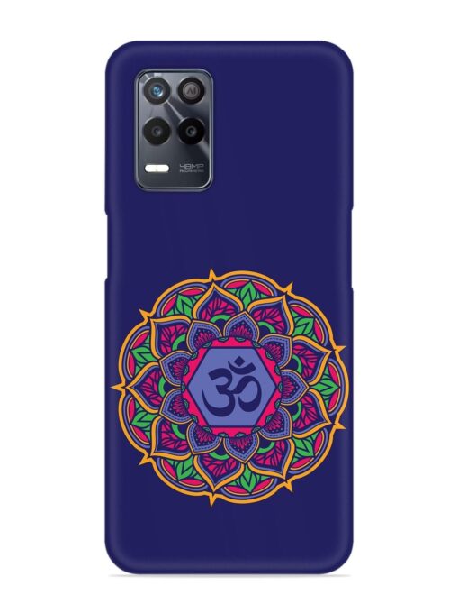 Om Mandala Art Blue Snap Case for Realme 8 (5G)