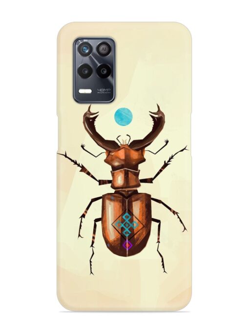 Stag Beetle Vector Snap Case for Realme 8 (5G) Zapvi