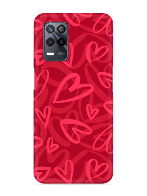 Seamless Romantic Pattern Snap Case for Realme 8 (5G)