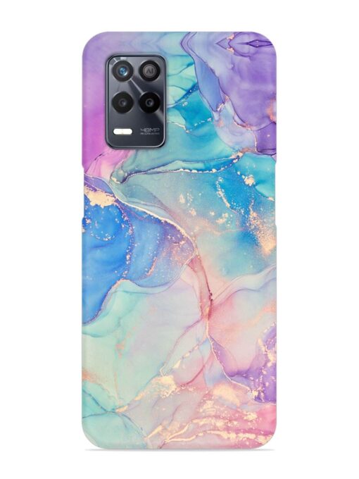 Alcohol Ink Colors Snap Case for Realme 8 (5G) Zapvi