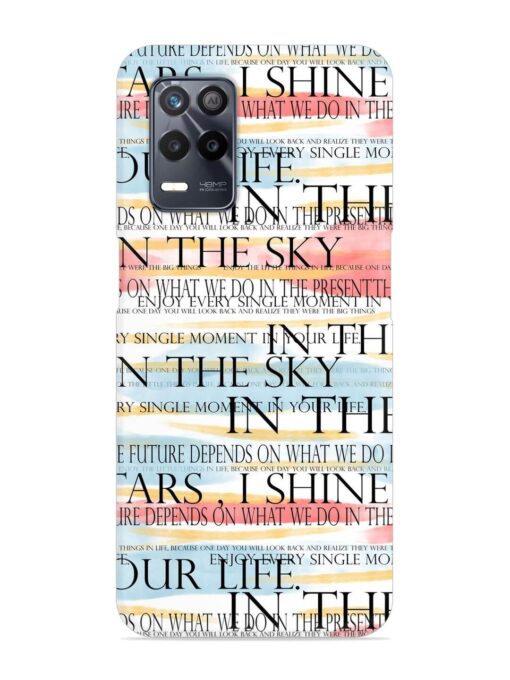 Seamless Slogans Pattern Snap Case for Realme 8 (5G)