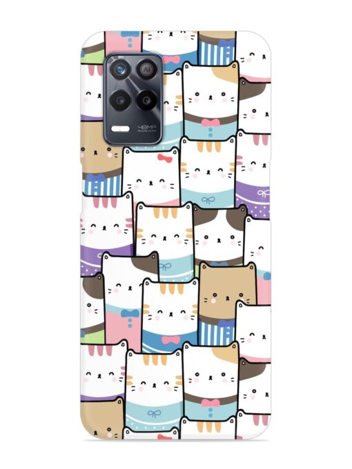 Cute Adorable Cat Snap Case for Realme 8 (5G)