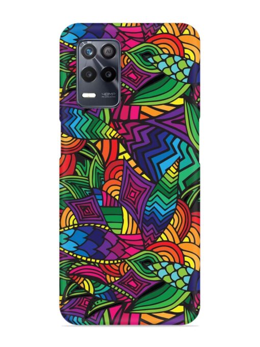 Abstract Multicolor Seamless Snap Case for Realme 8 (5G) Zapvi