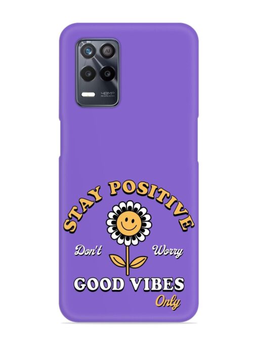 Retro Positive Flower Snap Case for Realme 8 (5G)