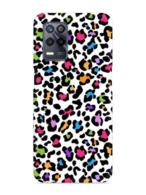 Seamless Leopard Pattern Snap Case for Realme 8 (5G)