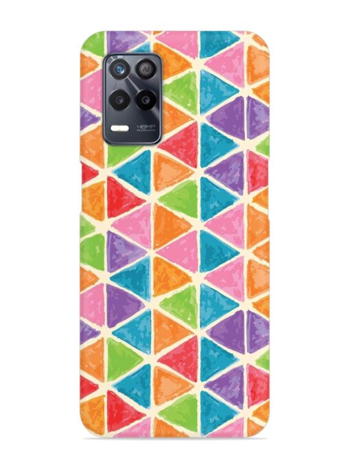 Seamless Colorful Isometric Snap Case for Realme 8 (5G)