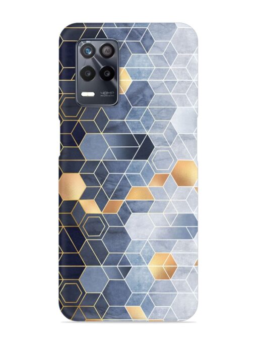 Geometric Abstraction Hexagons Snap Case for Realme 8 (5G) Zapvi