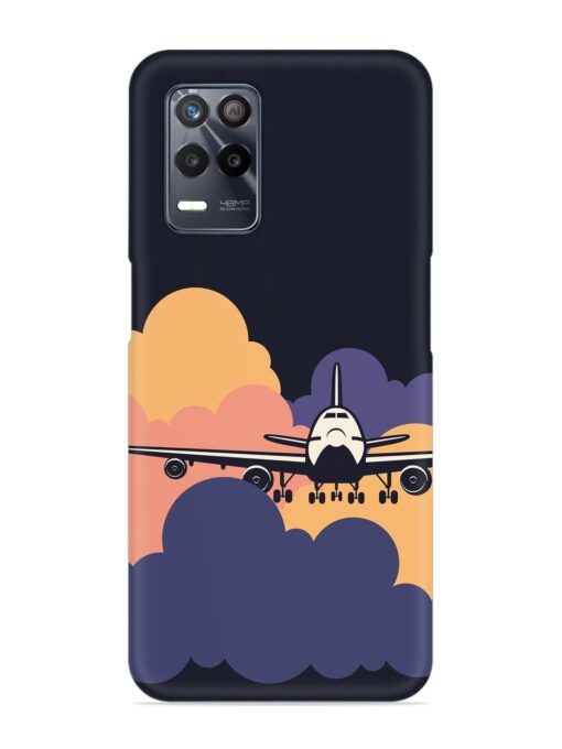 Aeroplane vector Snap Case for Realme 8 (5G) Zapvi