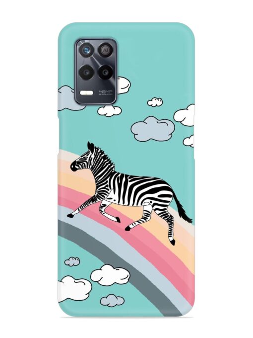 Running Zebra Snap Case for Realme 8 (5G) Zapvi