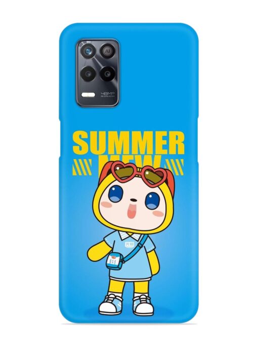 Summer Mew Cartoon Snap Case for Realme 8 (5G) Zapvi