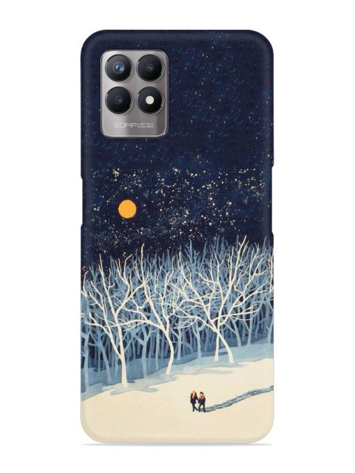 Full Moon Snowshoe Tour Snap Case for Realme 8I Zapvi