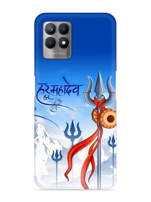 Har Har Mahadev Trishul Snap Case for Realme 8I Zapvi