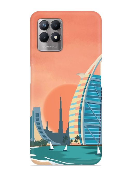 Dubai Architectural Scenery Snap Case for Realme 8I Zapvi