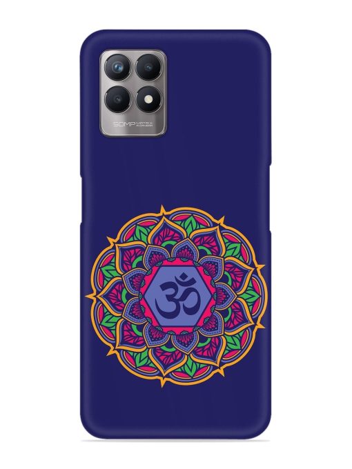 Om Mandala Art Blue Snap Case for Realme 8I